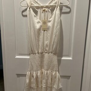 NWT Ramy Brook Sleeveless Mini Dress with Ruffle Hem